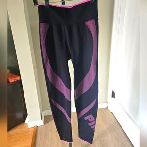 Pink Active Leggings Sz Med Black/Pink